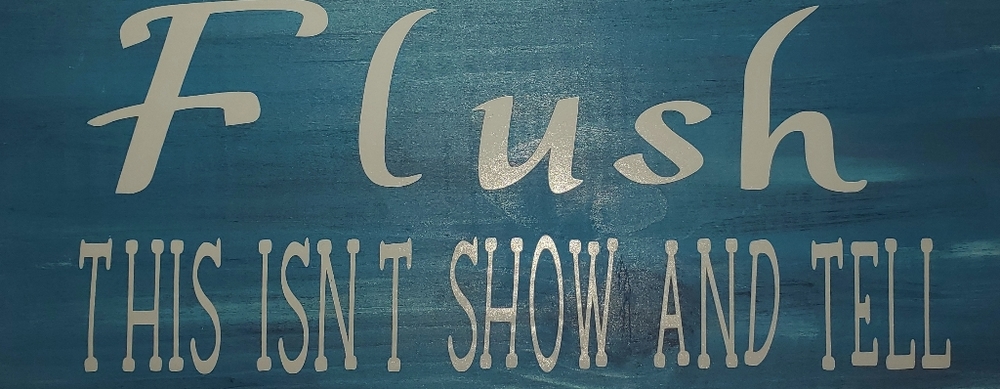 Funny farmhouse bathroom Sign